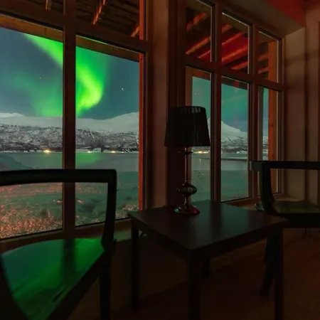 Amazing And Secluded Northern Light Near Sea And City! Selnes (Tromso)